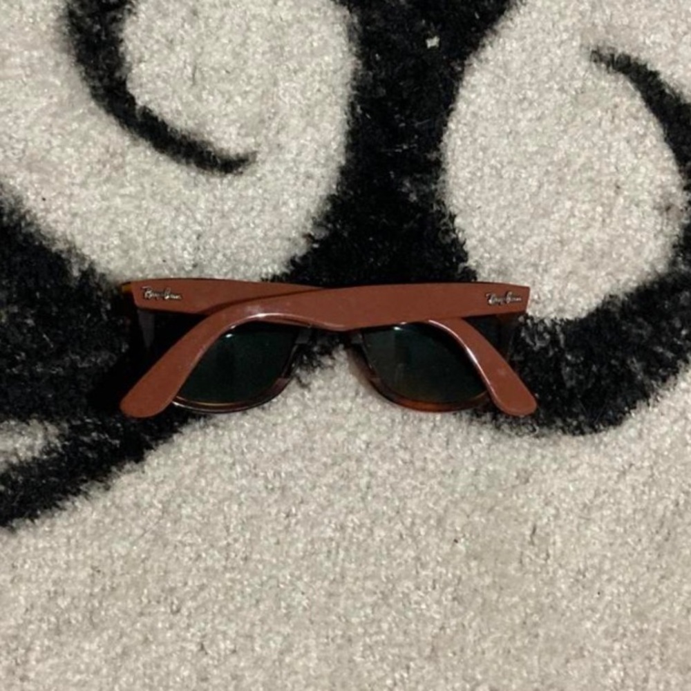 Brown and red authentic Ray Bans